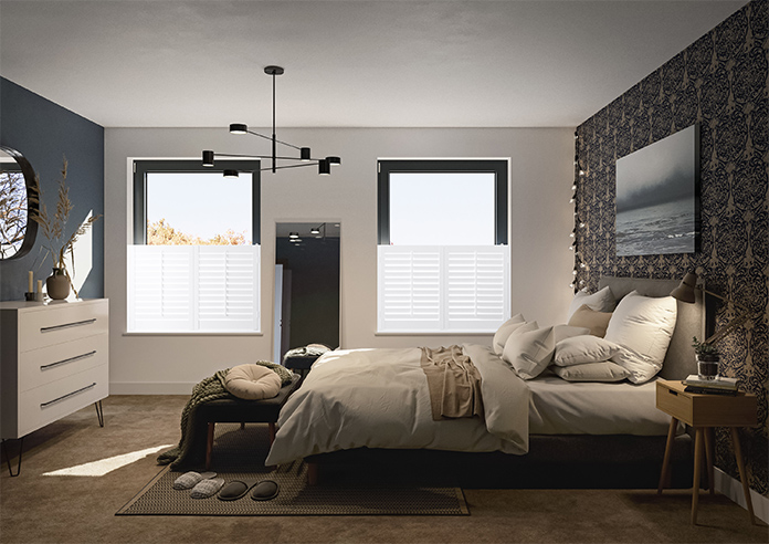 Kensington, Atlantic White - Cafe Style Plantation Shutter - Image 9